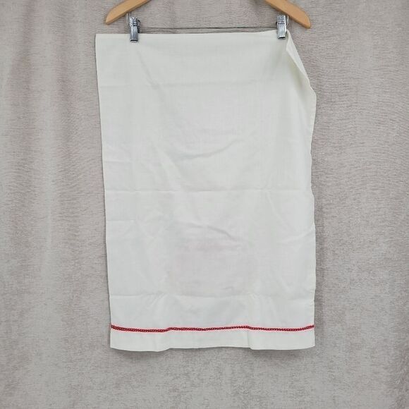 VINTAGE Standard Pillow Cases White with Red Boxers/Bloomers Pillowcase - Picture 5 of 11
